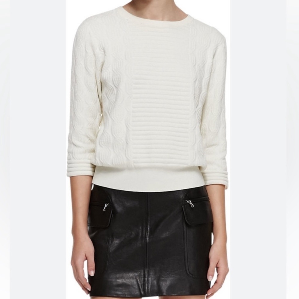 Marc by Marc Jacobs Cream Geometric Sweater (Medium)